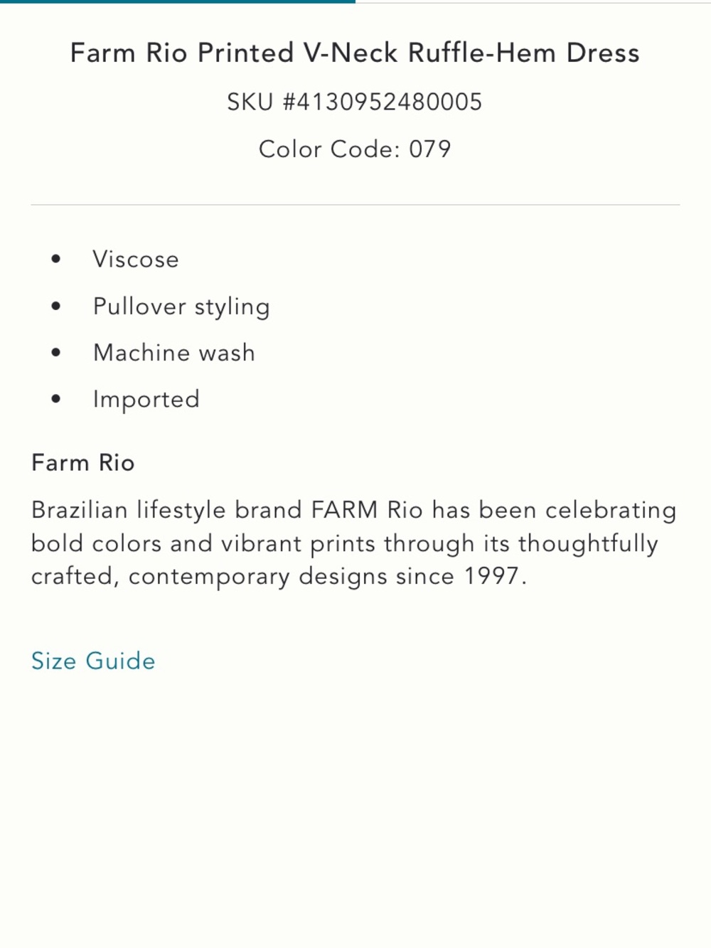 {Farm Rio x Anthropologie} V Neck Dress - Picture 4 of 14